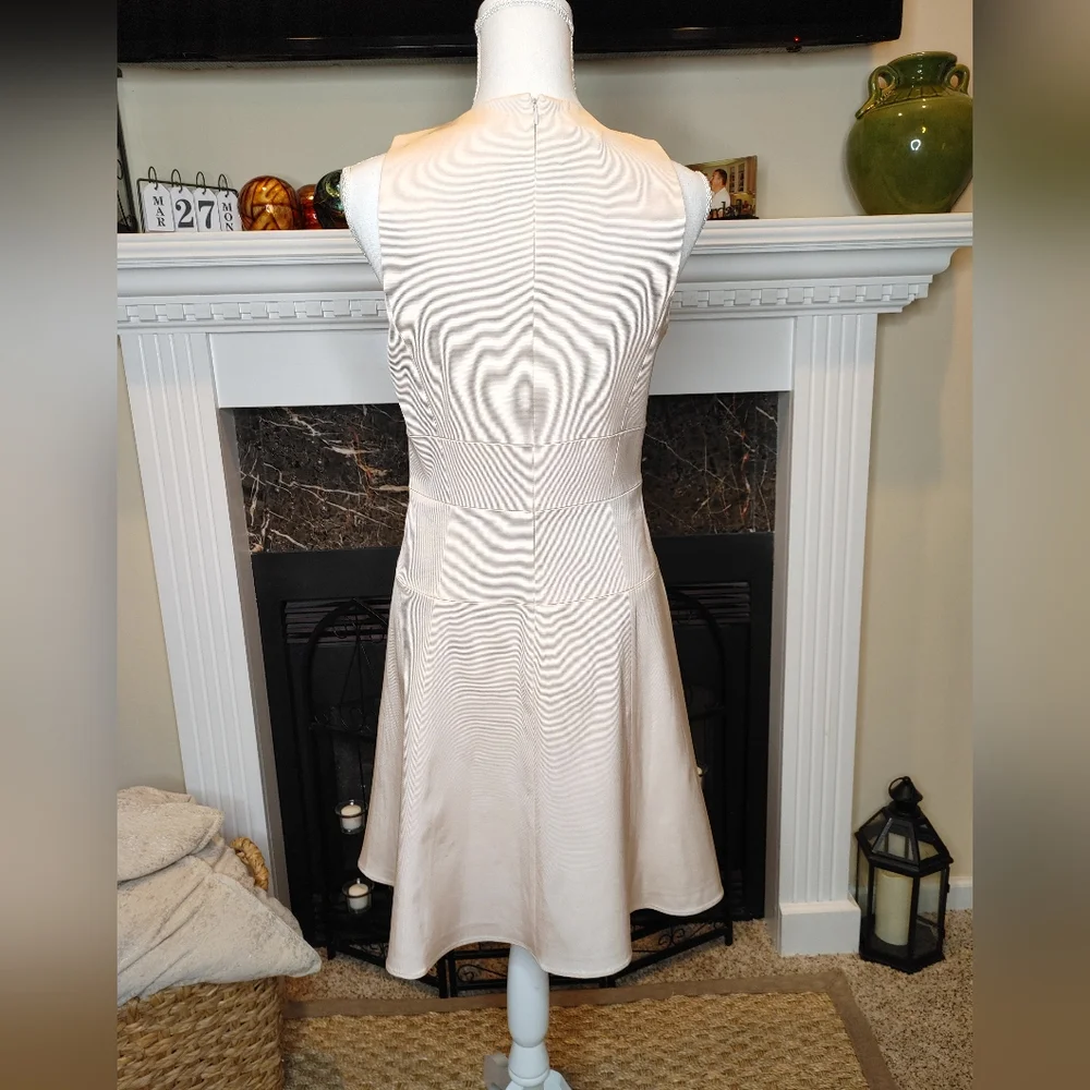 4.COLLECTIVE GROSGRAIN TWISTED KNOT DRESS, BLUSH 8 - Picture 4 of 11